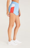 Z Supply Sprinter Color Block Shorts | Crisp Blue | $39.99
