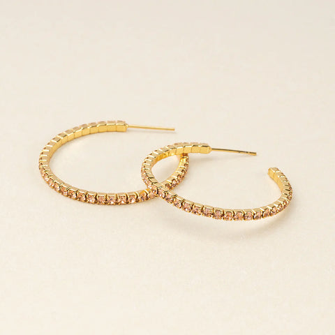 Scout Sparkle & Shine Collection | Small Hoop Champagne/Gold | $22