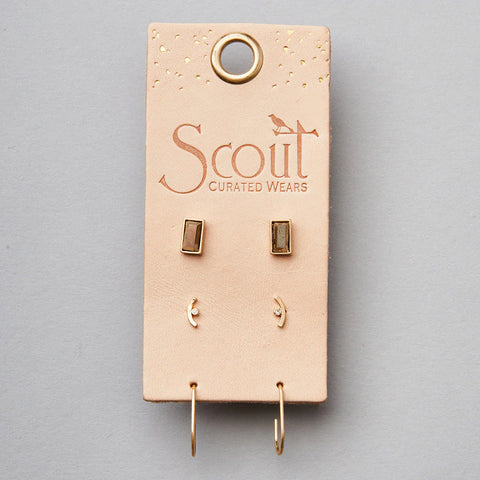 Scout Stud Trio | Courtney Gold | Earrings | $26
