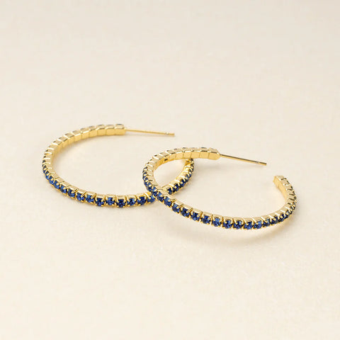 Scout Sparkle & Shine Collection | Small Hoop Montana Blue/Gold | $22