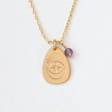 Scout Stone Intention Charm Necklace | Amethyst | $24
