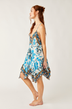 Free People Bali Seashell Scarf Print Slip Dress | Whisper Combo | $98