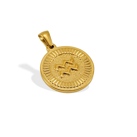 Gold Zodiac Pendant | $22