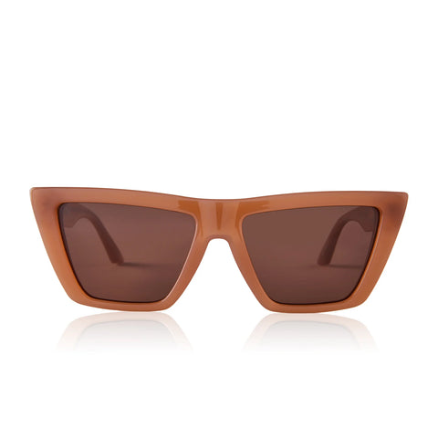 Dime. (by Diff) Melrose Light Taupe | Polarized Light Brown Solid Lens | $38