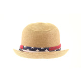 CC Hats American Flag Print Trim Fedora | Natural | Hats | $32
