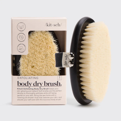 Kitsch Exfoliating Body Dry Brush | Black | $14