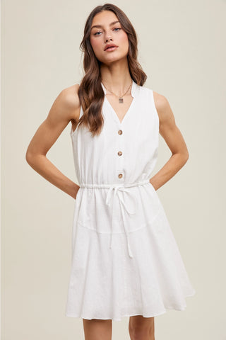 Wishlist Cotton Mini Dress | Ivory | $68