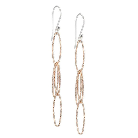 Ashley Schenkein Diamond-Cut Drop Earrings | Rose Gold | $58