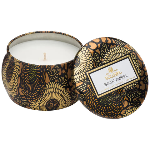 Voluspa Coconut Wax Mini Tin Candle | Baltic Amber | $14