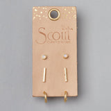 Scout Stud Trio | Scarlett Gold | Earrings | $26