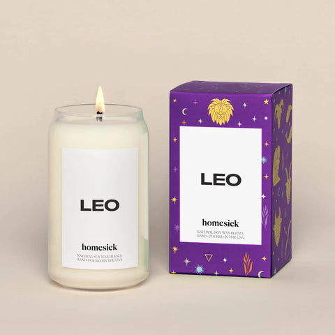 Homesick Natural Soy Candle | Leo | $14.99