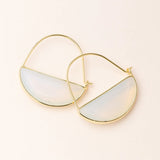 Scout Stone Prism Hoop | Opalite/Gold | $26