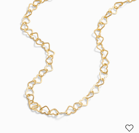 Marigold Heart Link Chain | Gold | $14.99