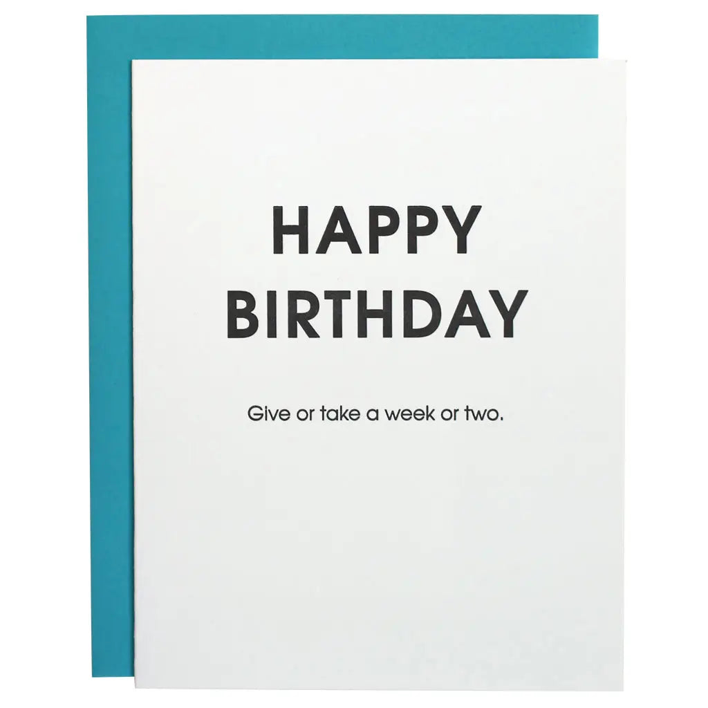 Chez Gagne' Letterpress Greeting Card | Birthday | $6