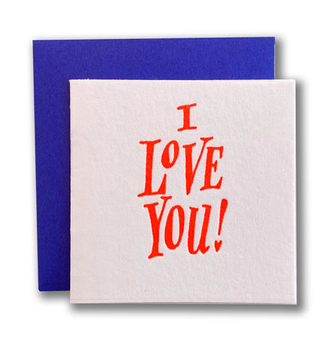 Ladyfingers Letterpress Tiny Greeting Card | Love | $3.50