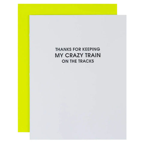 Chez Gagne' Letterpress Greeting Card | Thank You | $6