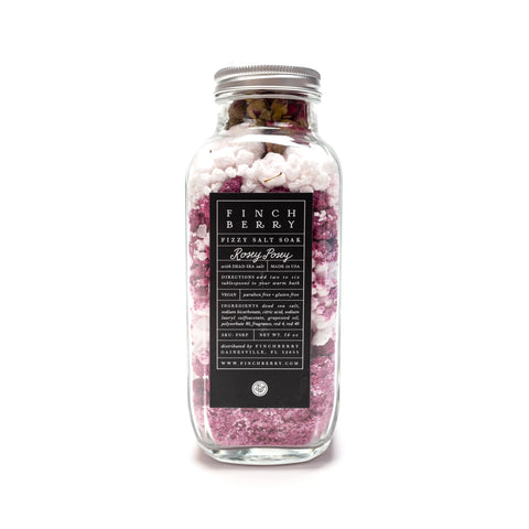 Finchberry Fizzy Salt Soak | Rosey Posey | Beauty & Wellness | $20