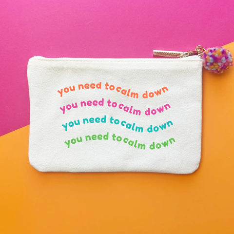 Taylor Swift April 19th Merch | You Ned To Calm Down Pouch | $20