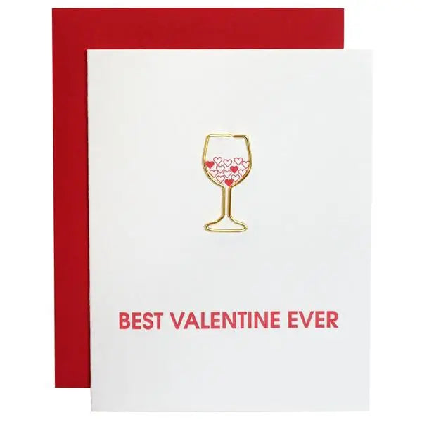 Chez Gagne' Paper Clip Greeting Card | Valentine | $8