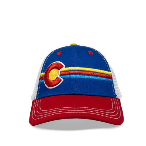 YoColorado Kids Trucker Hat | Candystripe | $30