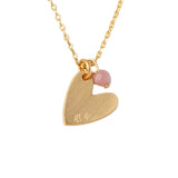 Scout Stone Intention Charm Necklace | Rhodonite/Gold | $28