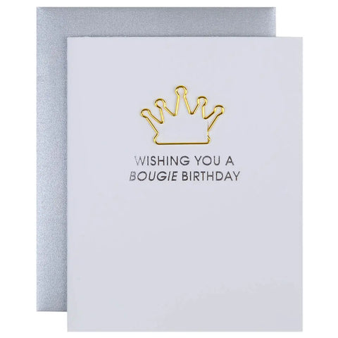 Chez Gagne' Paper Clip Greeting Card | Birthday | $8