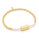 Scout Stella Bracelet | Love/Rose Quartz/Gold | $26