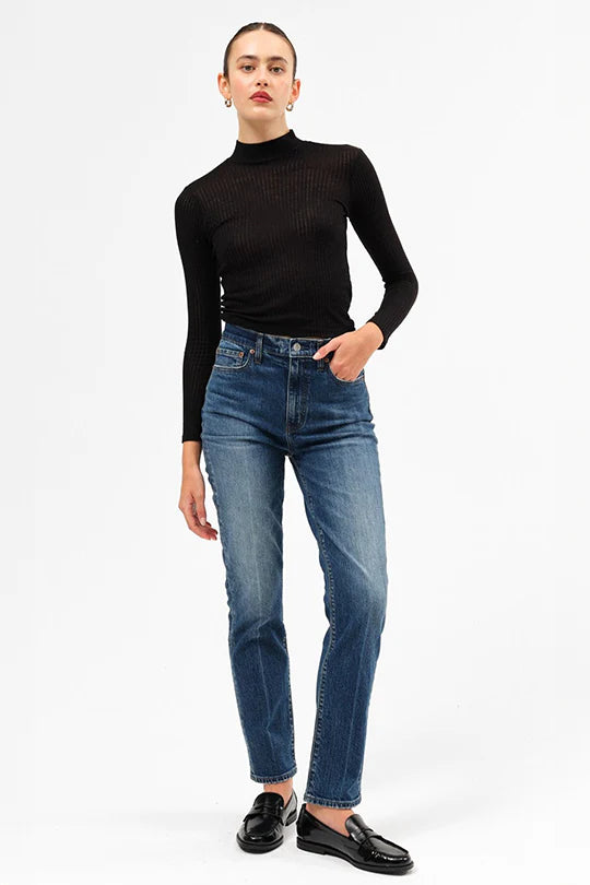 Daze Denim Smarty Pants High Rise Slim Straight Jeans | Passion | $98