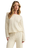 Z Supply Carol Cable Knit Top | Sea Salt | $78