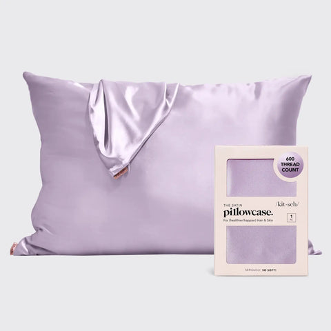 Kitsch Satin Pillowcase | Lavender | $20