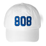 Aloha Love Lahaina | 808 Cotton Cap | White/Blue | $42