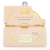 Scout Stella Bracelet | Love/Rose Quartz/Gold | $26