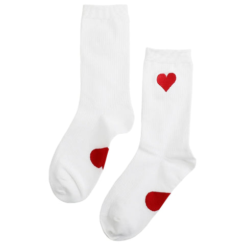 Girly Ankle Socks | Red Hearts | $8