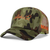 Aloha Love Lahaina | Logo Trucker | Camo | $28