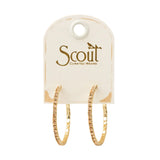 Scout Sparkle & Shine Collection Small Hoop | Champagne/Gold | $22