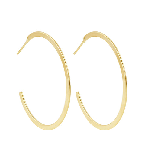 Ashley Schenkein Large Flat Hoop | 18k Gold-Filled | $58