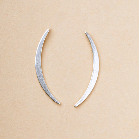 Scout Refined Collection | Gibbous Slice Silver | Earrings | $24
