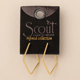 Scout Refined Collection | Orion Diamond Hoop/Gold Vermeil | $26
