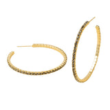 Scout Sparkle & Shine Collection Large Hoop | Greige/Gold | $24