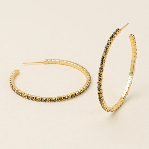 Scout Sparkle & Shine Collection | Large Hoop Greige/Gold | Earrings | $22