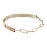 Scout Hidden Message Chain Bracelet | Joy & Kindness | Bracelets | $24