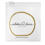 Aloha Love Waterproof Gold Ball Bracelet -2mm | $18