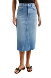 Rails Highland Skirt | Baja Blue Raw Hem | $148