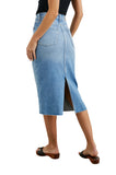 Rails Highland Skirt | Baja Blue Raw Hem | $148