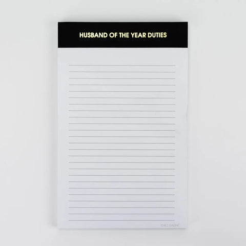 Chez Gagne' Notepad | Husband of the Year Duties | $12