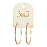 Scout Sparkle & Shine Collection Large Hoop | Greige/Gold | $24