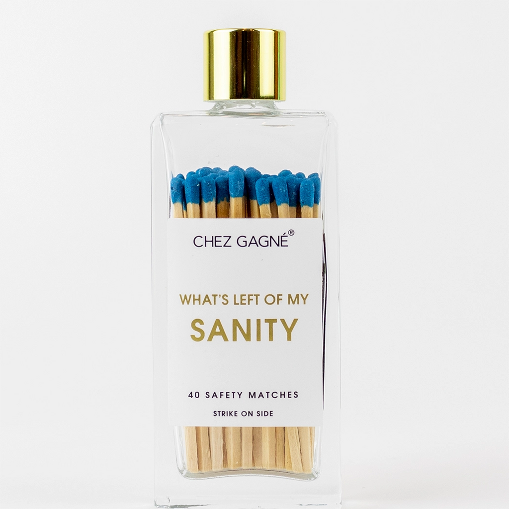 Chez Gagne' Glass Bottle Matches | Left of My Sanity | $16