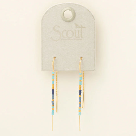 Scout Chromacolor Miyuki Threaders | Cobalt Multi/Gold | $20