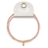 Scout Tonal Chromacolor Miyuki Trio W/ Charm | Blush/Gold | $24