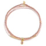 Scout Tonal Chromacolor Miyuki Trio W/ Charm | Blush/Gold | $24